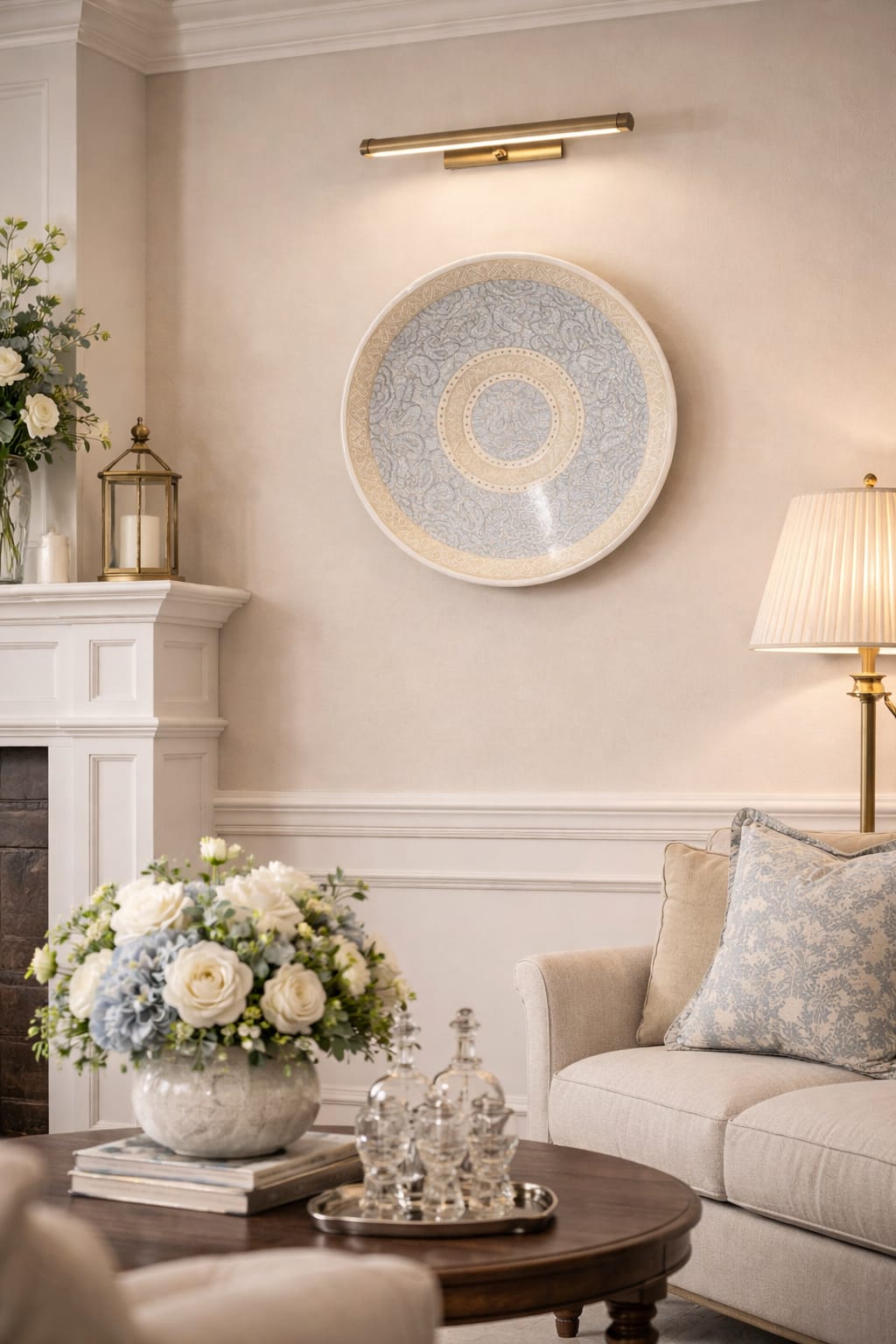 Wall Plate, hanging wall plate, Antique Wall Plate,home decor, Vintage wall hanging,Kashmiri craft 